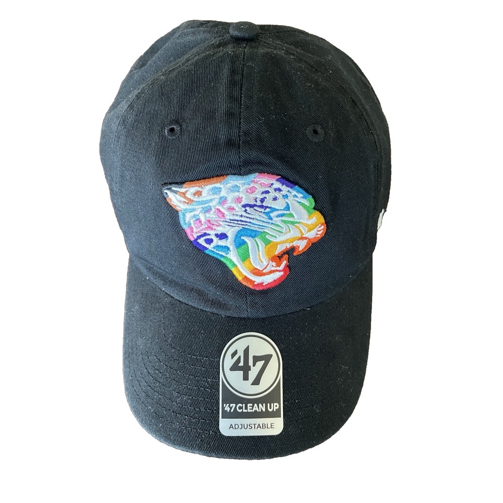 Jacksonville Jaguars 47 Brand Pride Clean Up Black Adjustable Strap‎ Hat Dad Cap